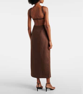 Robe midi en lin | SIR