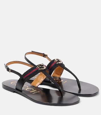 Sandalen Interlocking G aus Canvas | Gucci