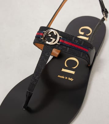 Sandalen Interlocking G aus Canvas | Gucci