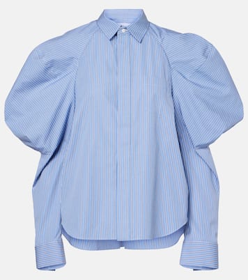 Camicia in popeline di cotone a righe | Sacai