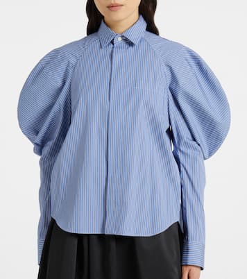 Camicia in popeline di cotone a righe | Sacai
