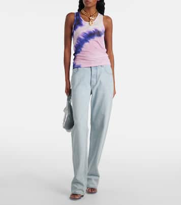 Tie-dye jersey tank top | Rabanne