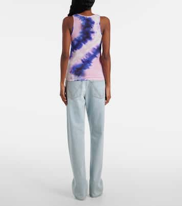 Tie-dye jersey tank top | Rabanne
