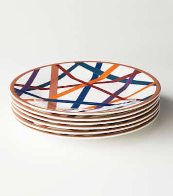 Nastri set of 6 dessert plates | Missoni