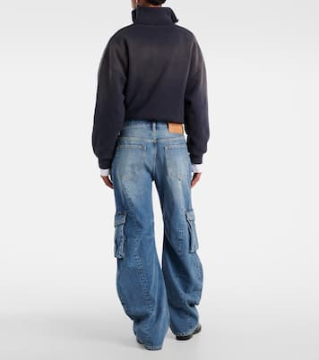 جينز كارغو بأرجل واسعة وخصر منخفض | Acne Studios