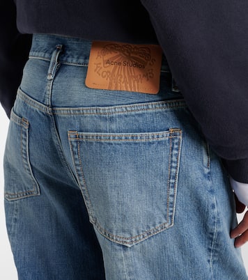 جينز كارغو بأرجل واسعة وخصر منخفض | Acne Studios