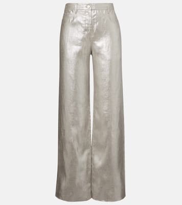 Pantaloni Malika in lino metallizzato a gamba larga | 'S Max Mara