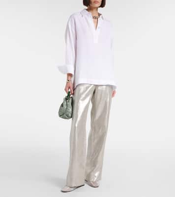 Pantaloni Malika in lino metallizzato a gamba larga | 'S Max Mara