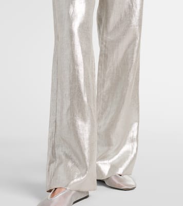 Pantaloni Malika in lino metallizzato a gamba larga | 'S Max Mara