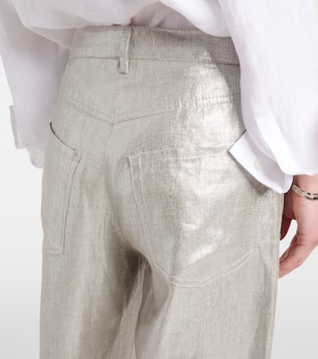Pantaloni Malika in lino metallizzato a gamba larga | 'S Max Mara
