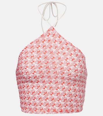 Zig Zag lamé cropped top | Missoni