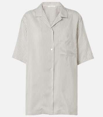 Jorge striped silk shirt | The Row