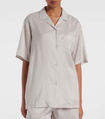 Jorge striped silk shirt | The Row