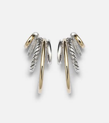 Ohrringe DY Mercer® aus 18kt Gelbgold und Sterlingsilber mit Diamanten | David Yurman