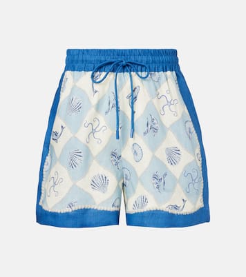 Shorts a vita alta Pia con stampa | Alémais