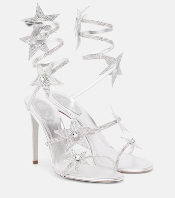 Sandales Cleo 105 en satin à ornements | Rene Caovilla