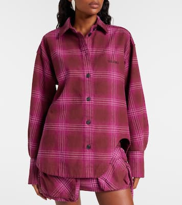 Eliza plaid cotton shirt | The Attico
