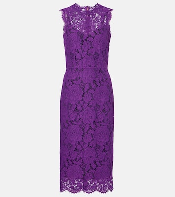 Abito midi in pizzo | Dolce&Gabbana