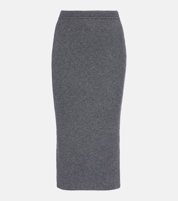 Falda midi en mezcla de cachemir y algodón | Tom Ford