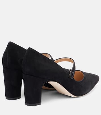 Mary-Jane-Pumps Campariba aus Veloursleder | Manolo Blahnik