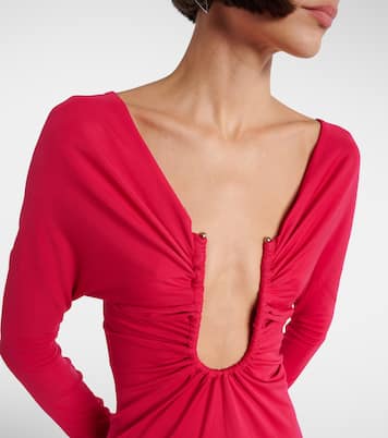 Arced Palm cutout gathered gown | Christopher Esber