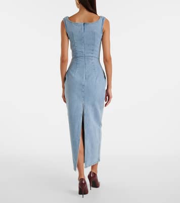 Vestido midi de denim | Magda Butrym