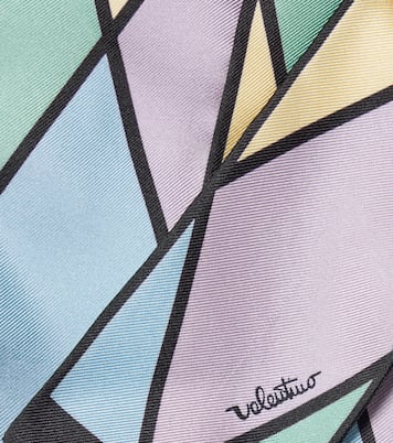 Pañuelo Rhombelle de seda estampado | Valentino