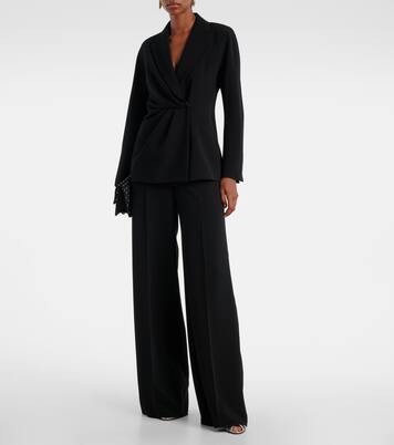 High-rise cady wide-leg pants | Max Mara