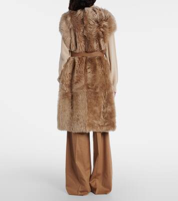 Wendbarer Mantel aus Leder und Shearling | Yves Salomon