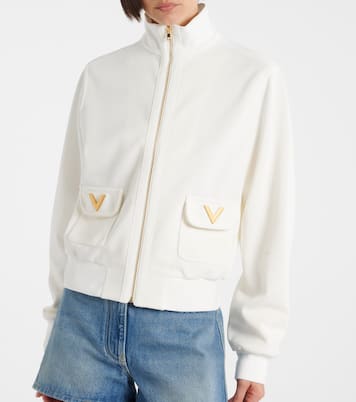Sweat-shirt zippé à logo | Valentino