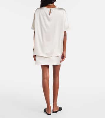 Silk satin T-shirt | Lisa Yang