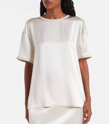 Silk satin T-shirt | Lisa Yang