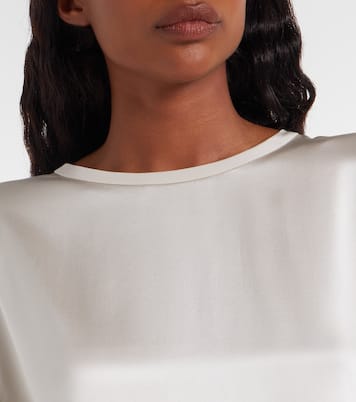 Silk satin T-shirt | Lisa Yang