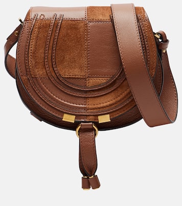 Marcie Small leather and suede crossbody bag | Chloé