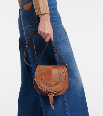 Marcie Small leather and suede crossbody bag | Chloé