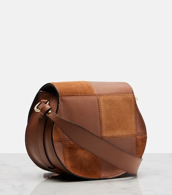 Marcie Small leather and suede crossbody bag | Chloé