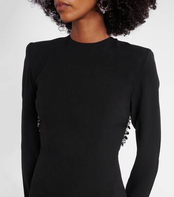 Sequined open-back crêpe maxi dress | Rotate