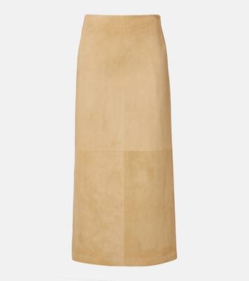 Danas suede wrap skirt | The Row