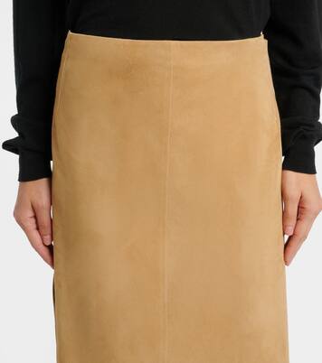 Danas suede wrap skirt | The Row