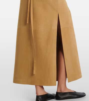Danas suede wrap skirt | The Row