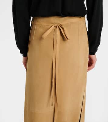 Danas suede wrap skirt | The Row