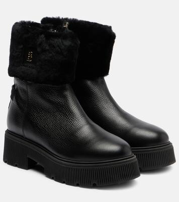 Turin shearling-lined leather ankle boots | Bogner
