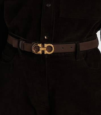 Gancio Mediterraneo leather belt | Ferragamo