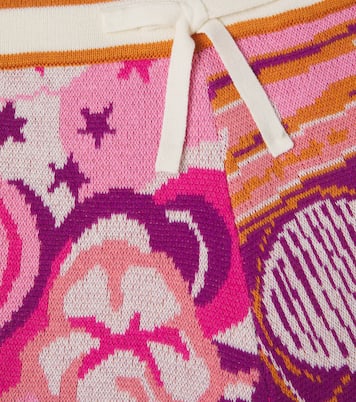 Printed knitted cotton shorts | Zimmermann Kids