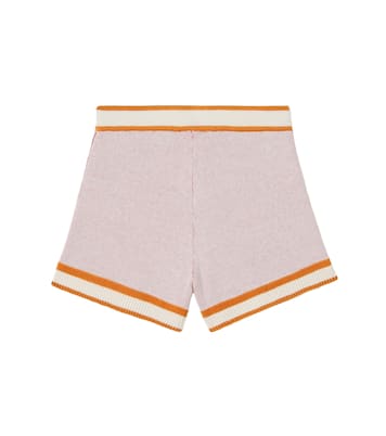 Printed knitted cotton shorts | Zimmermann Kids