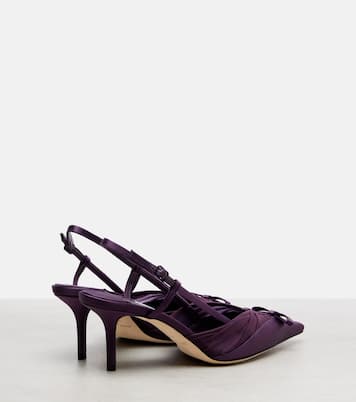 Afia 65 satin slingback pumps | Jimmy Choo