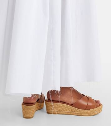 Leda 레더 에스파드리유 웨지 슈즈 | Jimmy Choo