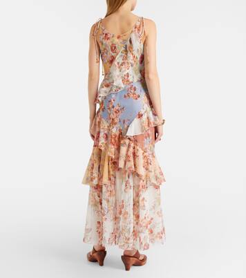 Awaken floral cotton and silk maxi dress | Zimmermann