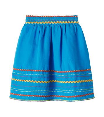 Embroidered linen and cotton skirt | Stella McCartney Kids