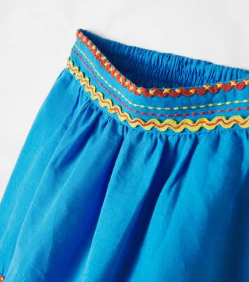 Embroidered linen and cotton skirt | Stella McCartney Kids
